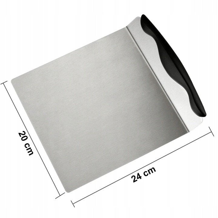 Szpatułka szpatuła nóż do krojenia cięcia ciasta stalowa 24x20cm BRUNBESTE BB-3196