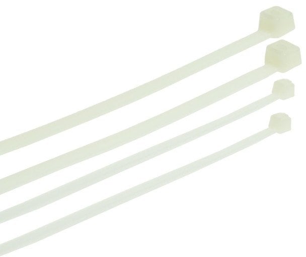 PLASTROL OPASKA PLASTIKOWA BIAŁA 4,8 x 200mm 100szt.