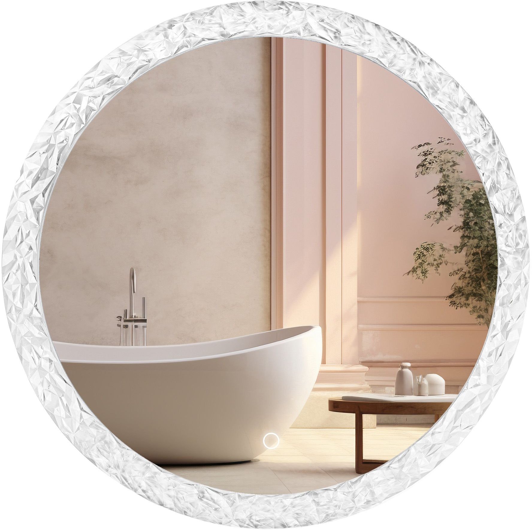 LUSTRO ŚCIENNE LED KRYSZTAŁOWE 60cm YH-3562