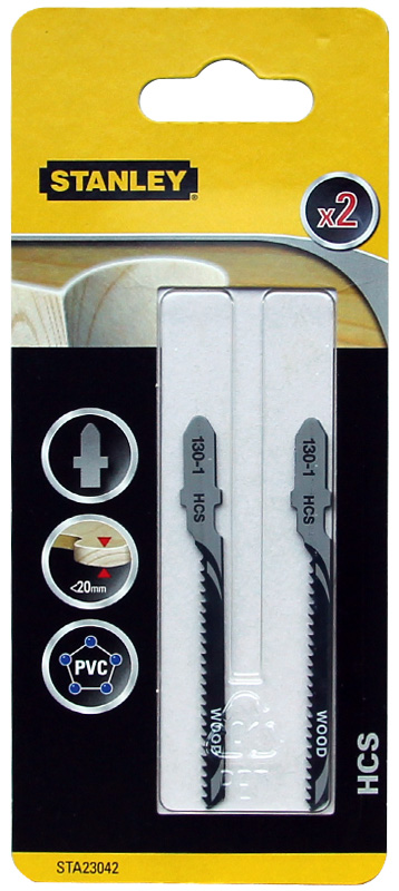 Stanley Brzeszczoty do wyrzynarki T 2szt. do drewna PVC STA23042