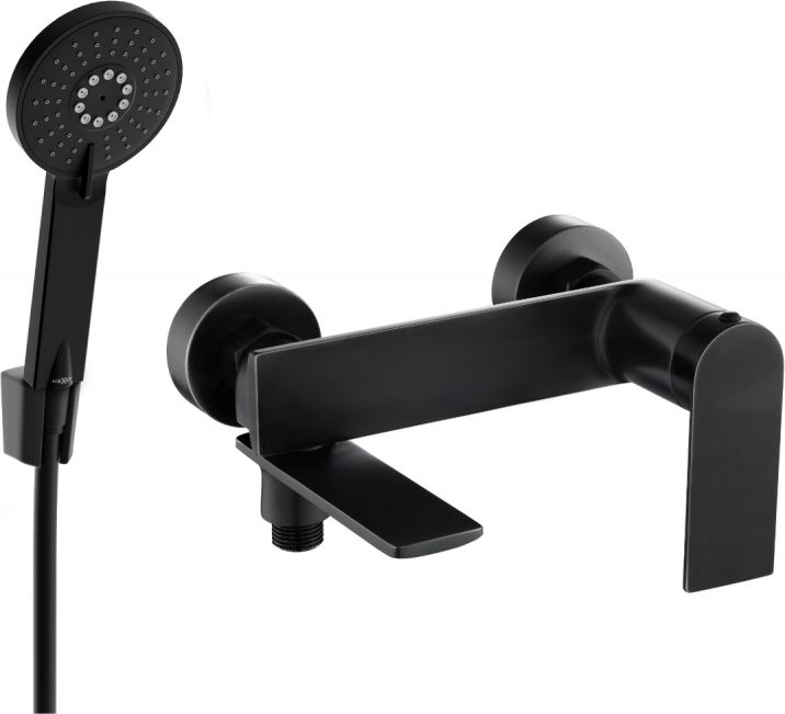 Bateria wannowa Mexen Mexen Zero R40 bateria wannowa z zestawem prysznicowym, czarna - 7113R40-70