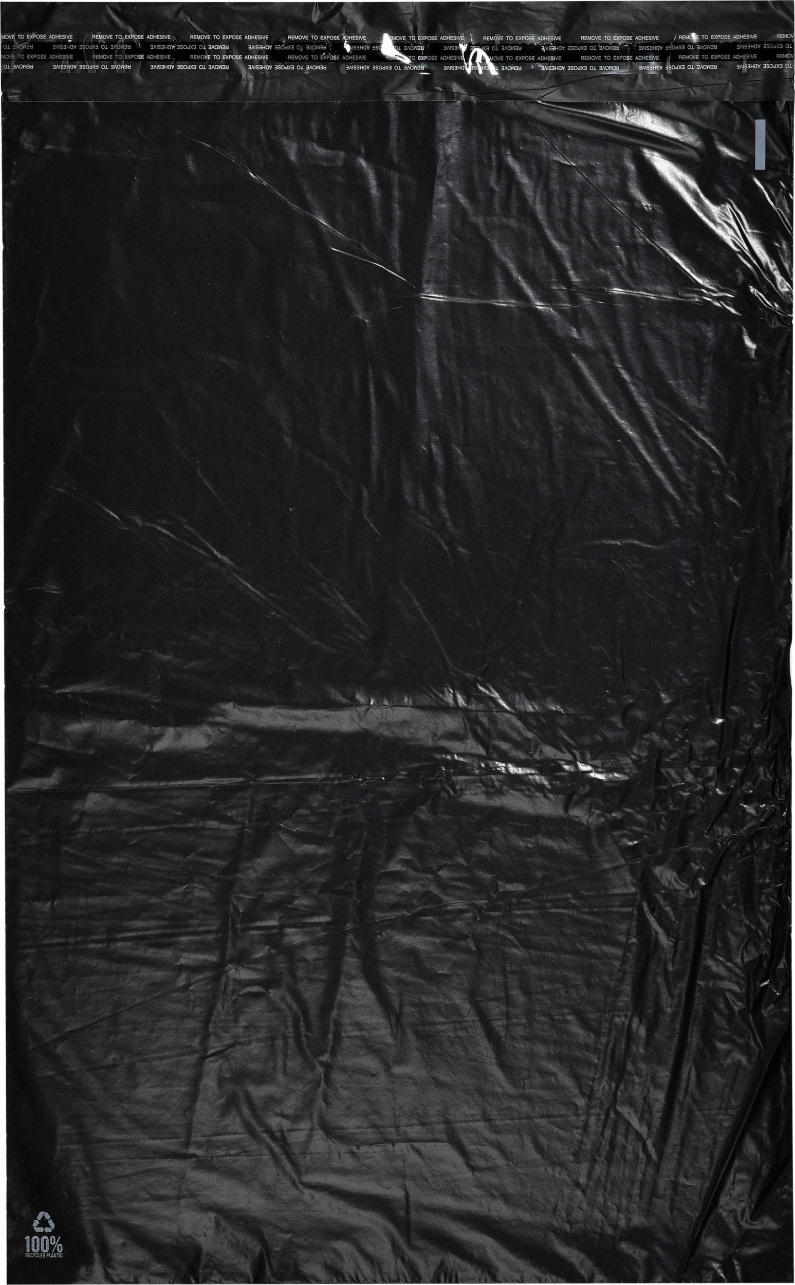 Stickn Forsendelsesposer PE sort 230x325mm 100stk/pak - (100 stk.)