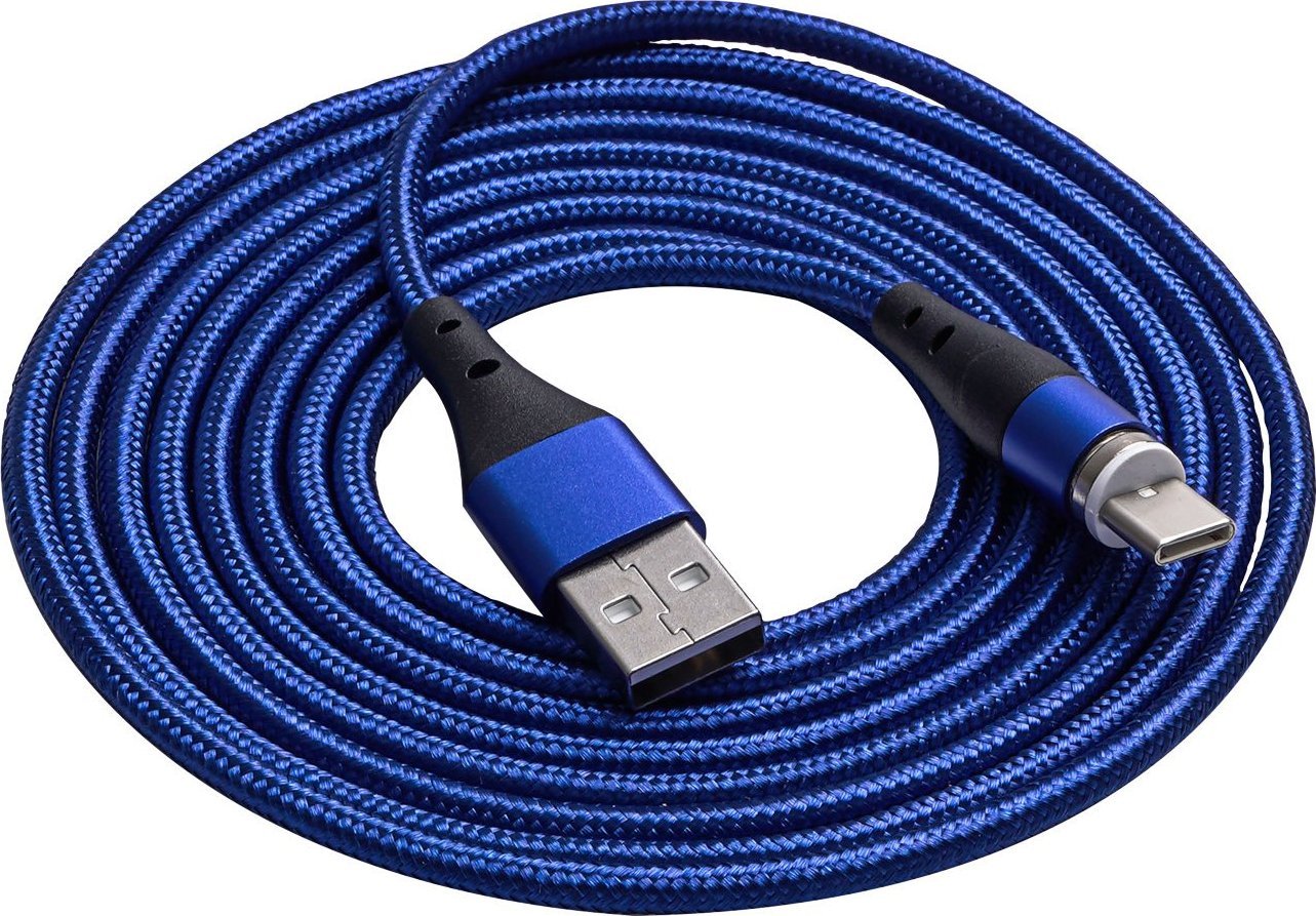 Kabel USB Akyga USB-A - USB-C 2 m Niebieski (AK-USB-43)