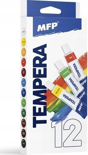 MFP paper farby tempera 12szt 12ml 6300357