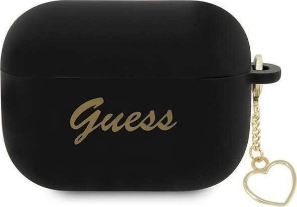 Guess Etui Guess GUAP2LSCHSK Apple AirPods Pro 2 cover czarny/black Silicone Charm Heart Collection