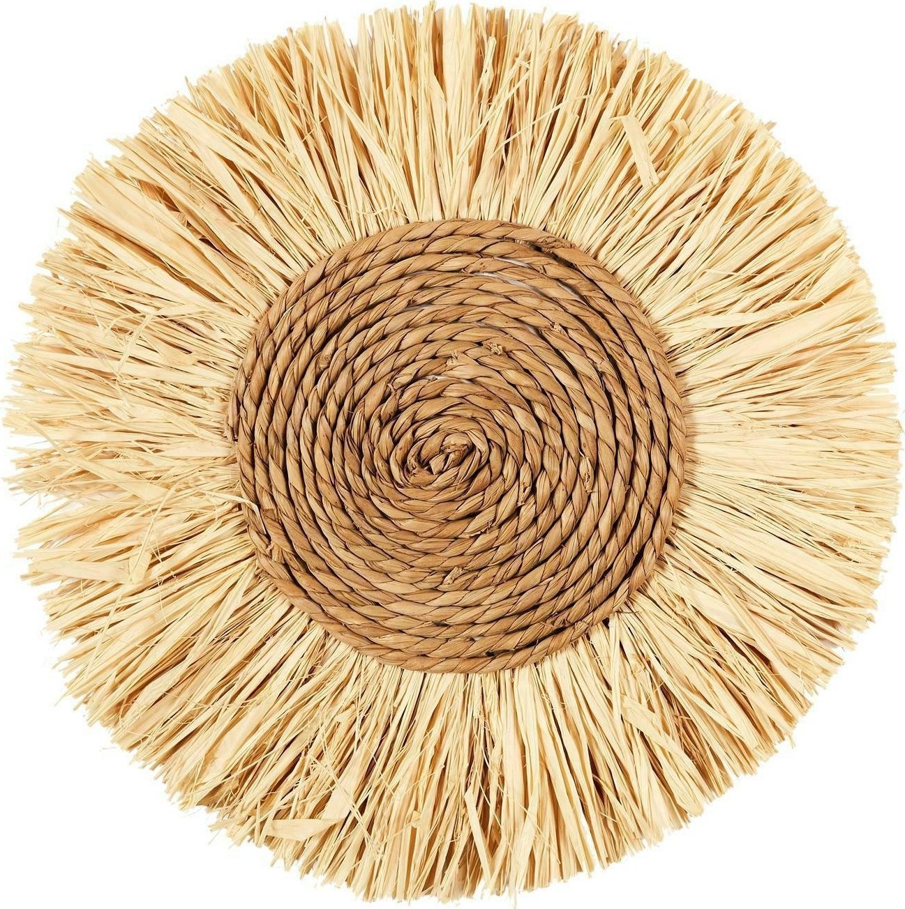 Intesi INTESI DEKORACJA Z RAFII OKRĄGŁA 37CM