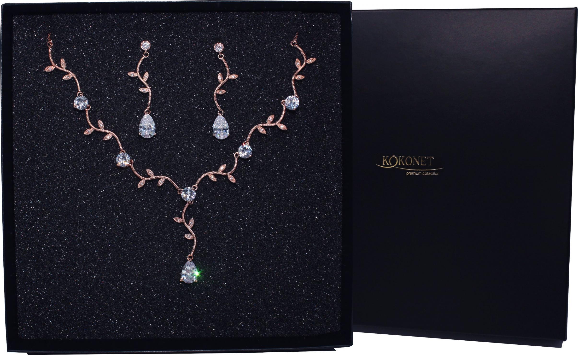 KOKONET Komplet ślubny rose gold PIĘKNY delikatny BOHO