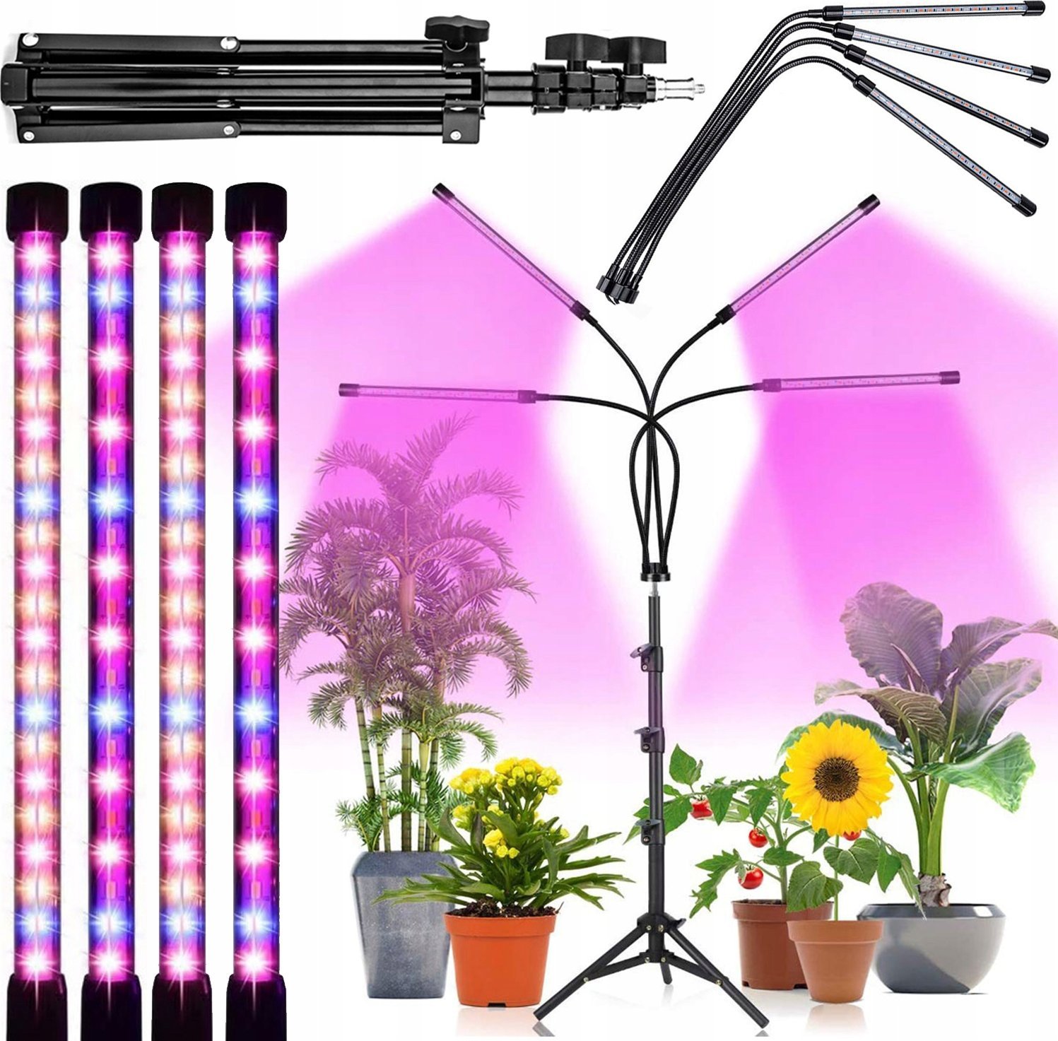 LAMPA DO ROŚLIN 4 GŁOWY SLIM 4 HEAD GROW LIGHT