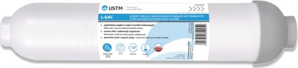 USTM Wkład liniowy z granulowanym węglem aktywowanym 1/4" USTM L-GAC-Q
