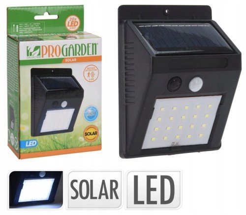 Czujnik ruchu solar LED uniwersalny przed dom