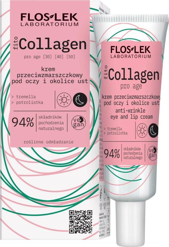 Floslek FLOSLEK_Fito Collagen Anti-Wrinkle Eye and Lip Cream krem przeciwzmarszczkowy pod oczy i okolice ust 30ml