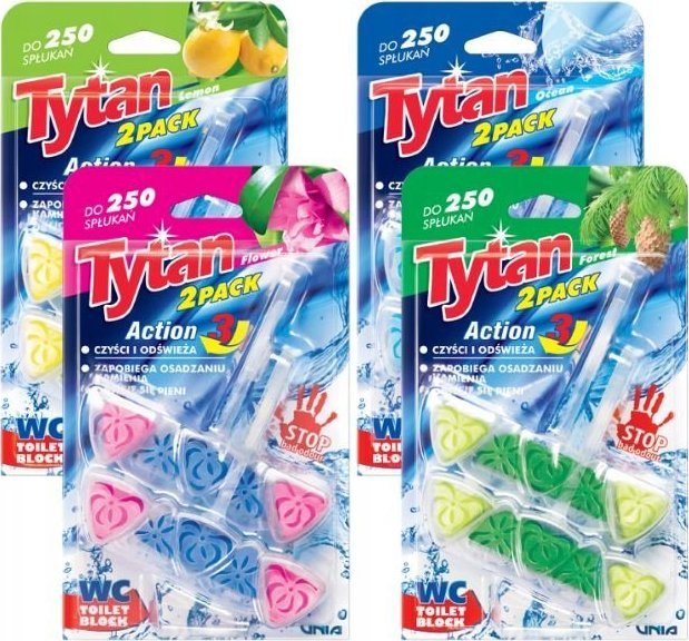 Tytan WC kostka zawieszka do WC 8x40g