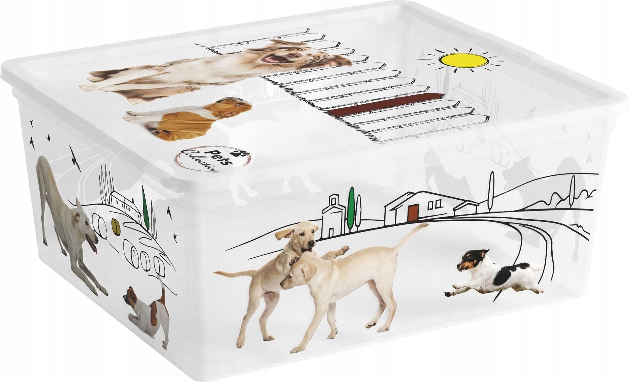 STORAGE BOX 40X34X17CM 18L ANIMALS