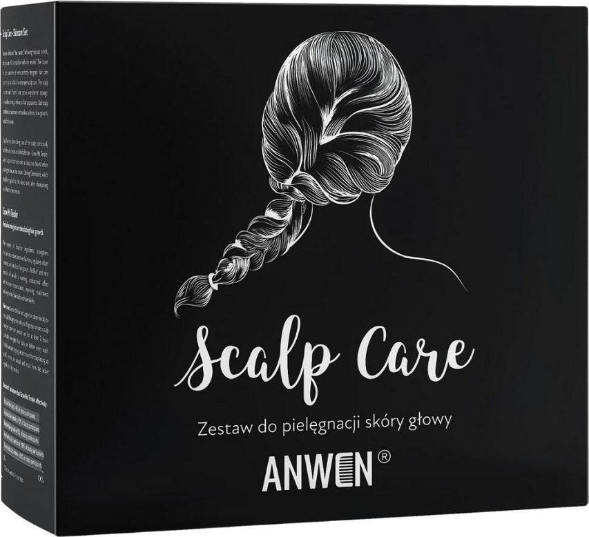 Anwen ANWEN_SET Scalp Care zestaw do pielęgnacji skóry głowy Grow Me Tender ziołowa wcierka rozgrzewająca 150ml + Darling Clementine serum do pilęgnac