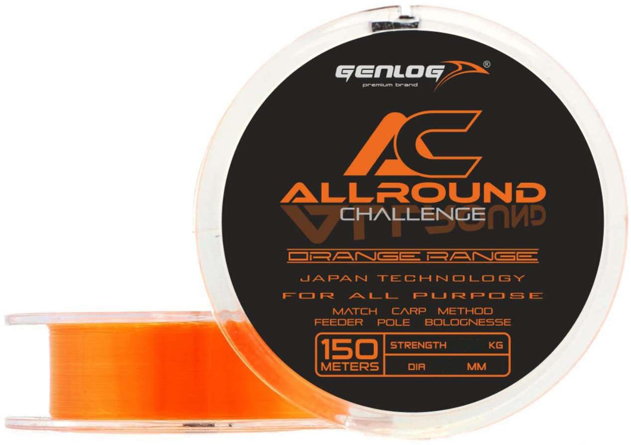 Genlog GZY-ACOR - GENLOG ŻYŁKA ALLROUND CHALLENGE ORANGE RANGE 150m 0,30mm