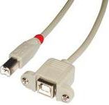 Kabel USB Lindy USB-B - USB-B 1 m Biały (31801)