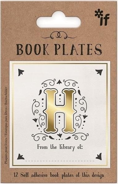 IF Ekslibris - zestaw naklejek - litera H