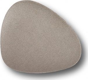 Zeller Podkładka pod szklankę, skóra syntetyczna, taupe metaliczny, 10 x 12 cm. Set. 6szt.