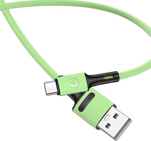 Kabel USB Usams USB-A - USB-C 1 m Zielony (69875-uniw)