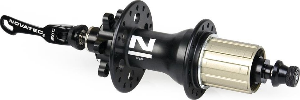 Novatec Piasta tylna Novatec NT-D792SB QR, 6 śrub, 4SB, SH11s, 32H, 10x135 mm, czarny mat