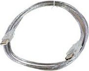 Kabel USB MicroConnect USB-A - USB-A 1.8 m Przezroczysty (USBAAF2T)