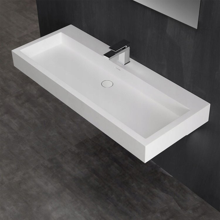 Umywalka EAGO Umywalka nablatowa z konglomeratu StoneArt 120x48