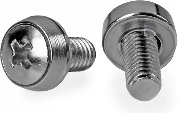 StarTech Zestaw śrubki M6 x 12mm/podkładki - 100kpl. Srebrne (CABSCREWSM62)