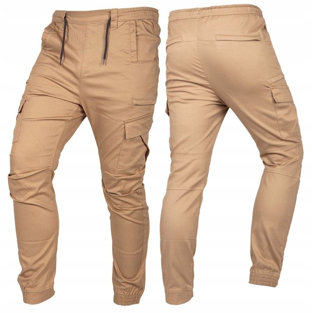 Spodnie robocze OUTDOOR, typu jogger, beżowe, rozmiar XXXL