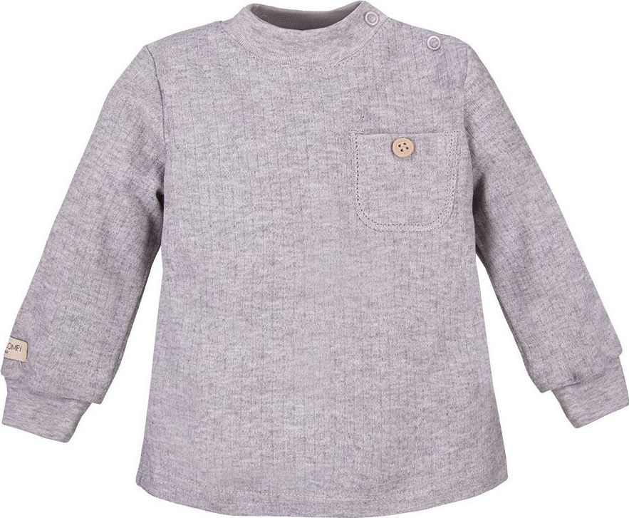 Ewa Klucze BLUZKA SIMPLY COMFY KIESZON SZARY EWA KLUCZE 74