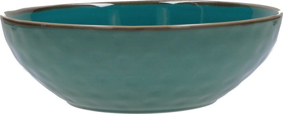 NPC Polska Rose&Tulipani Zestaw 2 misek do sałatek z kamionki 26 cm niebiesko-zielony