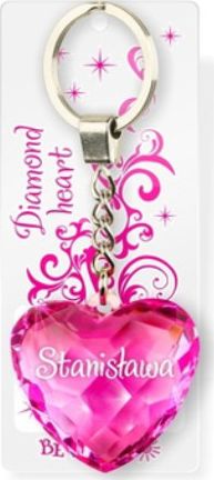 Breloczek Be Happy BE HAPPY BRELOK BRELOCZEK DIAMENTOWE SERDUSZKO STANISŁAWA