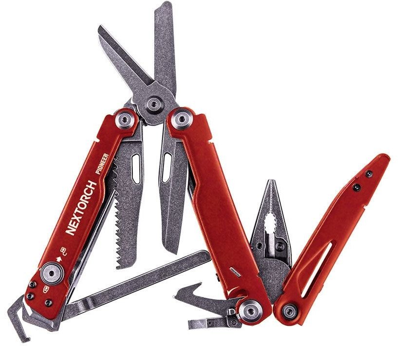 Nextorch PIONEER PROFESSIONAL MULTITOOL (14 TOOLS) Matte Red
