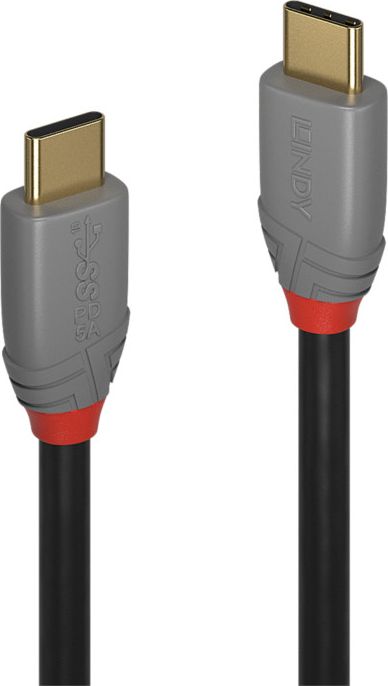 Kabel USB Lindy USB-C - 1 m Szary (36901)
