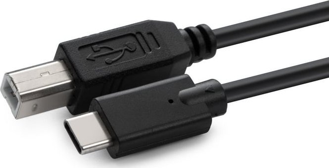 Kabel USB MicroConnect USB-C - USB-B 1.8 m Czarny (USB3.1C2B2)