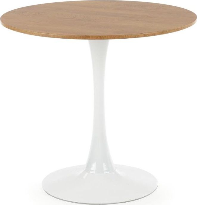 Halmar Stół okrągły STING 80x80 dąb/biały