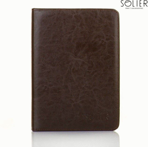 Solier Aktówka teczka biwuar na dokumenty Brązowa