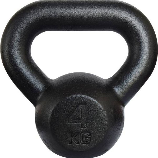Kettlebell Kawmet żeliwny 4 kg