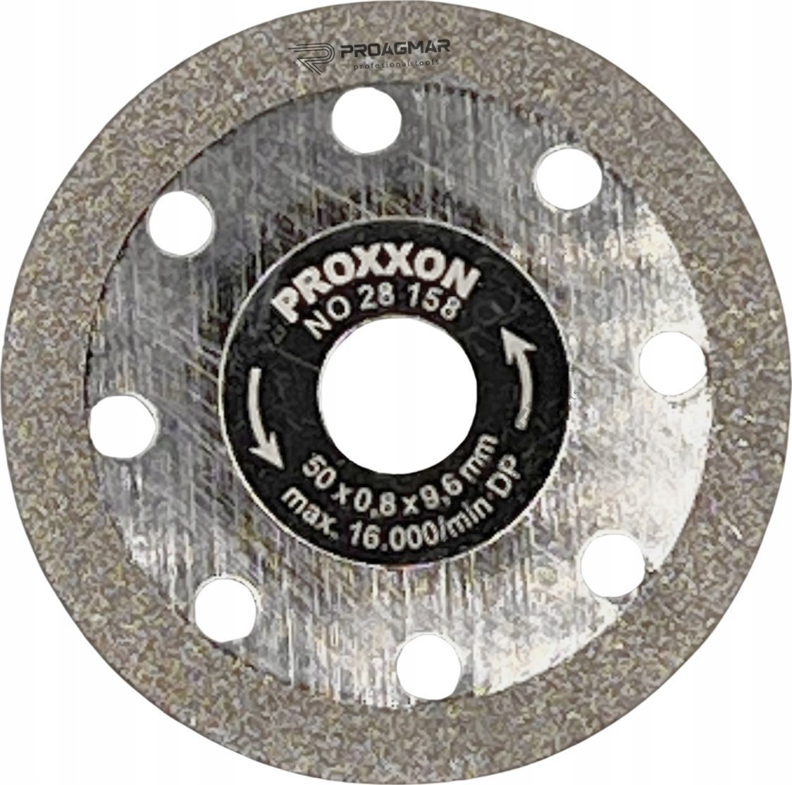 Tarcza tnąca drobnoziarnista z powłoką diamentową, 50 x 0,8 x 9,6 mm