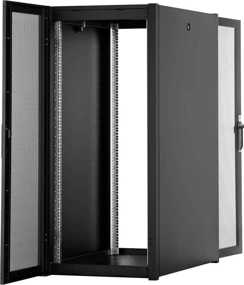 Szafa Hyperice Szafa sieciowa stojąca Hyper Pro 19" 26U rack 600x1000, drzwi przód perforacja, czarny, 1000kg