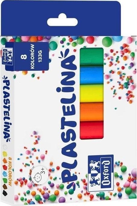 Oxford Plastelina Oxford 8 kolorów 133g