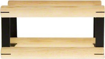 Wamar-Sosenka Regał na wino Stojak na Butelkę Szklaną/ PET RW-8 Surowy Naturalny Metal + Drewno RW-8-1X1-1