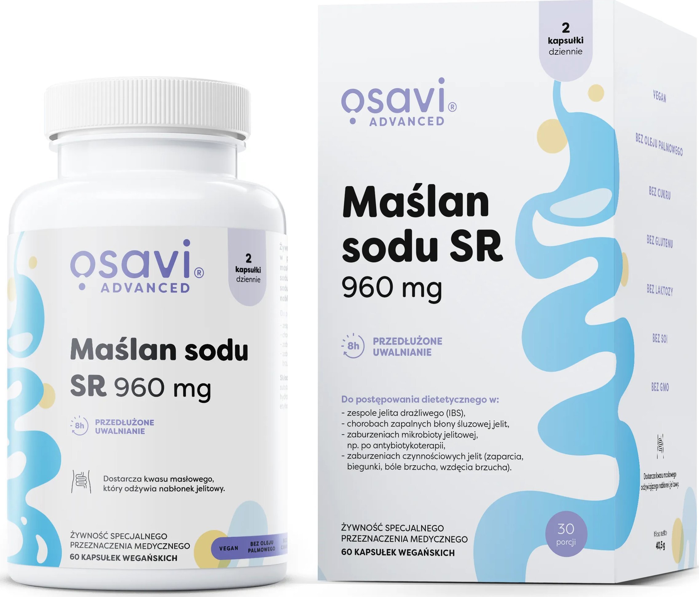 Osavi Osavi - Maślan Sodu SR, 960mg, 60 vkaps