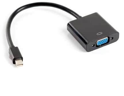 Adapter AV Lanberg DisplayPort Mini - D-Sub (VGA) czarny (AD-0006-BK)