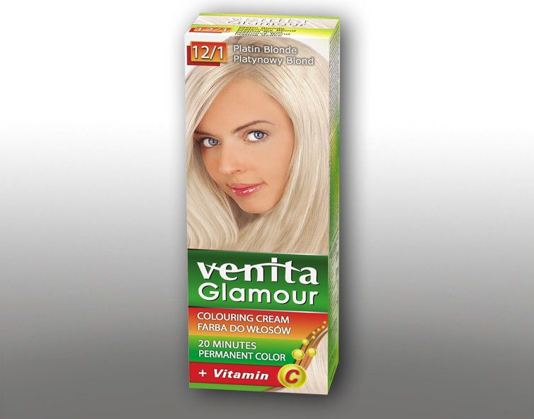Venita Farba do włosów GLAMOUR 12/1 platynowy blond