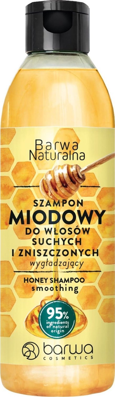 Barwa BARWA Naturalna Miodowy Szampon wygładzający do włosów suchych i zniszczonych 300 ml