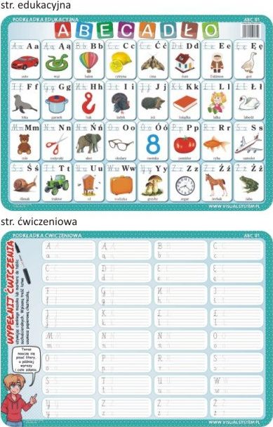 Visual System Podkładka ćwiczeniowa - Abecadło