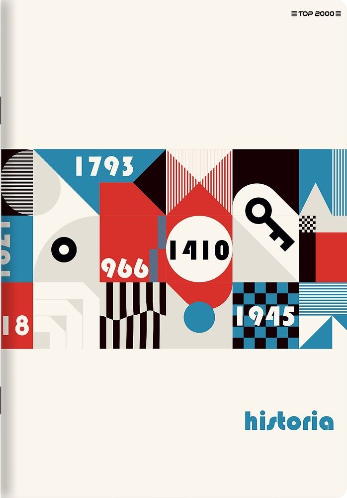 Top 2000 Zeszyt do historii w kratkĘ a5 tematyczny z ŚciĄgĄ 60 kartek top-2000