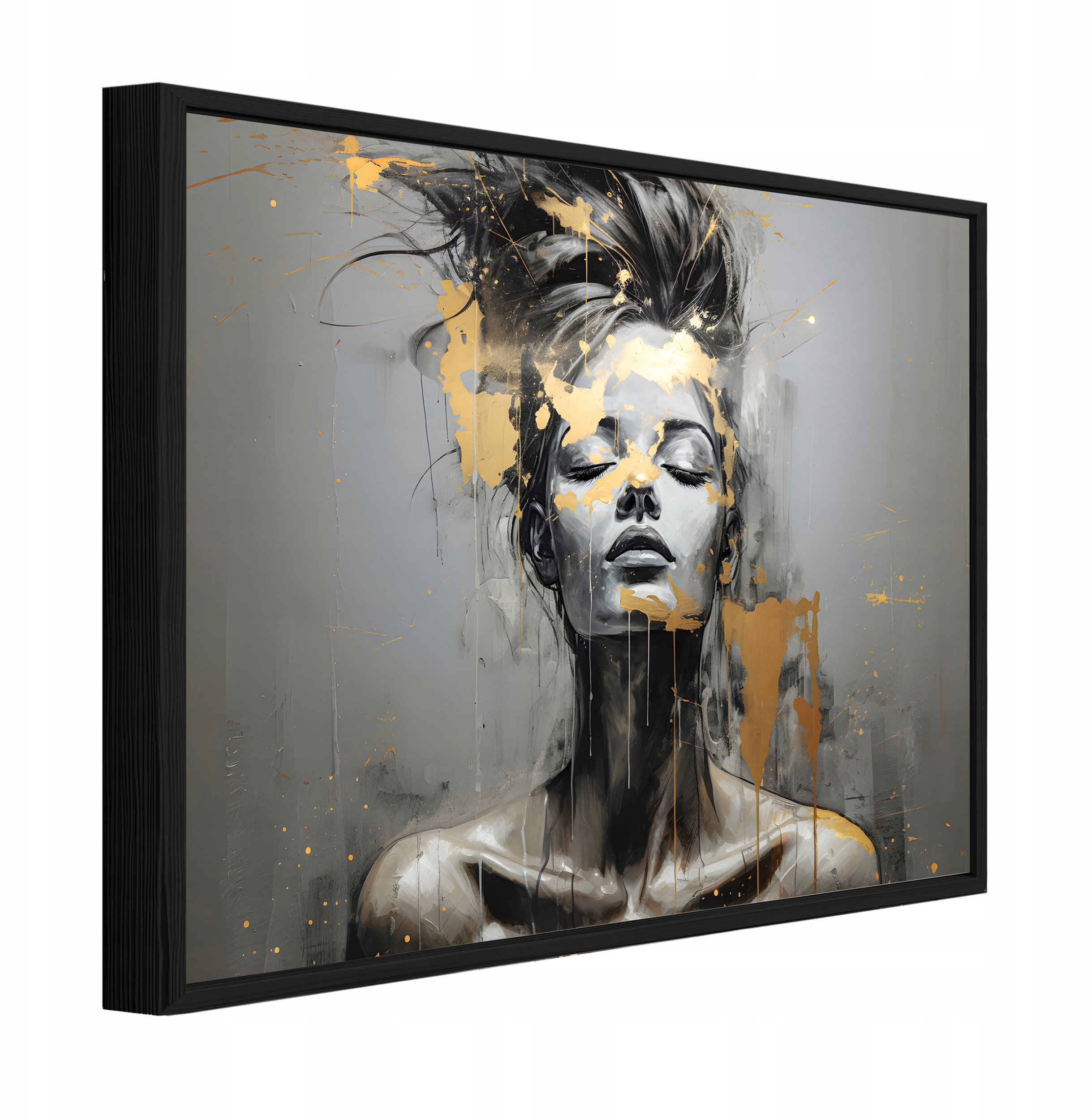 Obraz W Ramie Na Płótnie Kobieta Abstrakcja Do Sypialni Salonu 100x70