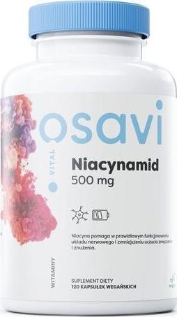 Osavi OSAVI Niacynamid 500mg 120 Kapsułek wegańskich