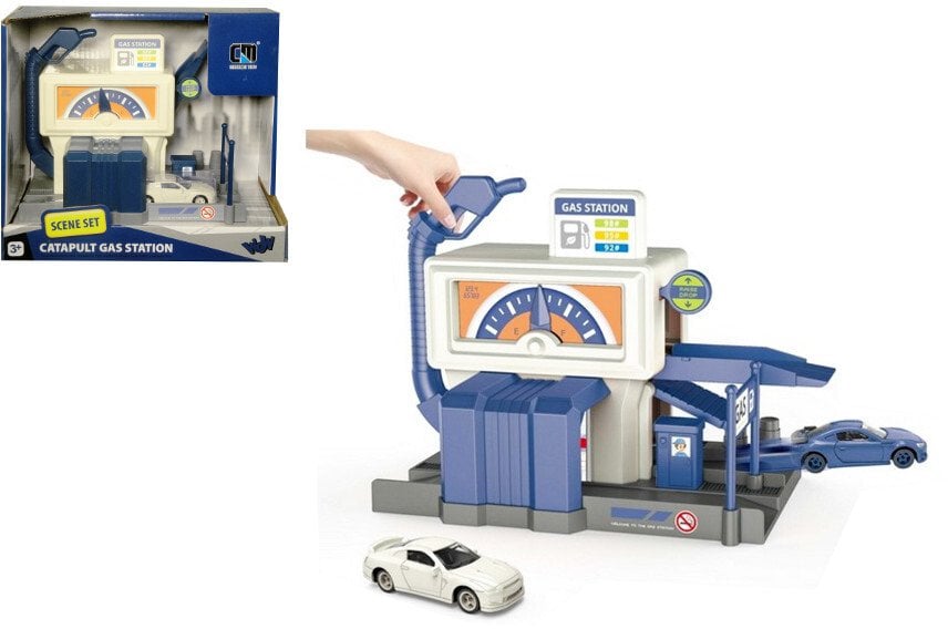 Stacja benzynowa z wyrzutnią autka